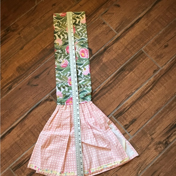 Pink Floral Kitchen Scarf New - Picture 1 of 2